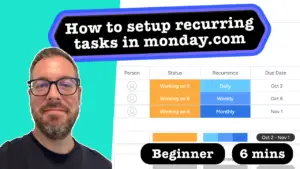 How to setup recurring tasks in monday.com