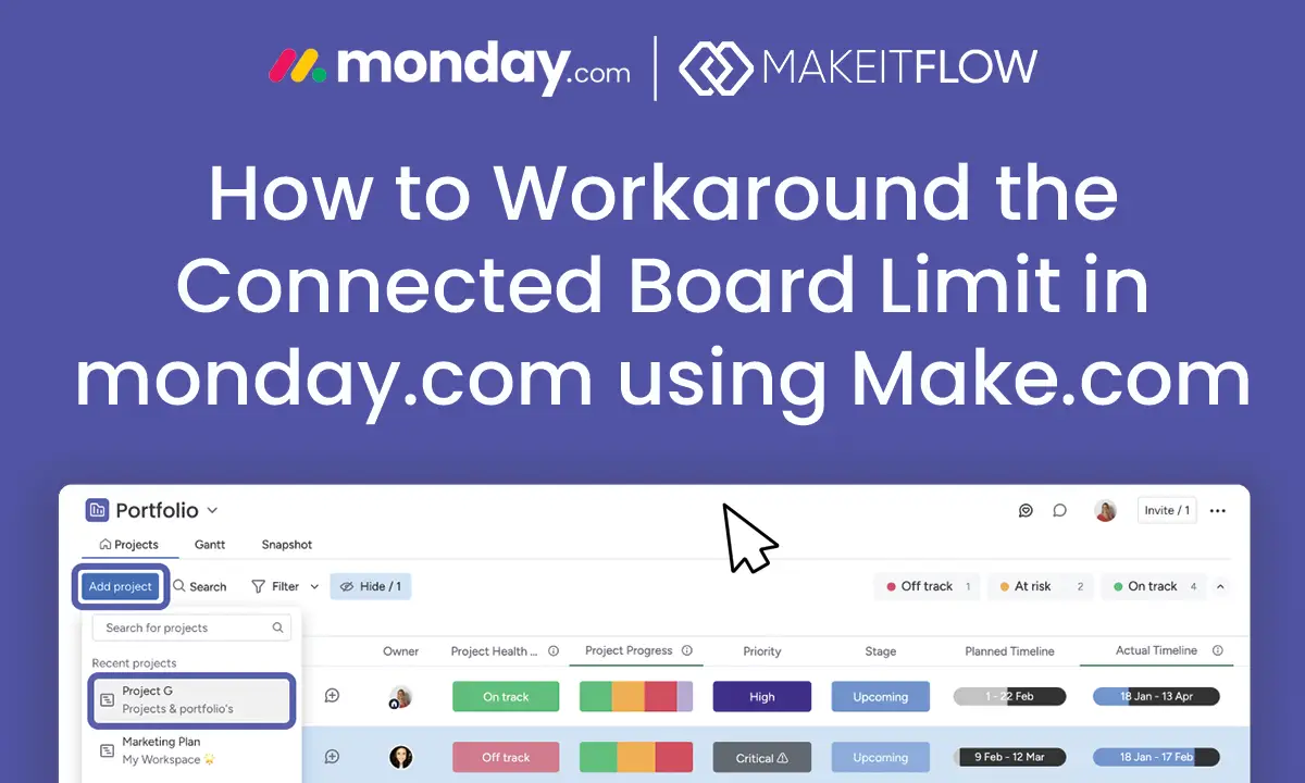 How to Workaround the Connected Board Limit in monday.com using Make.com